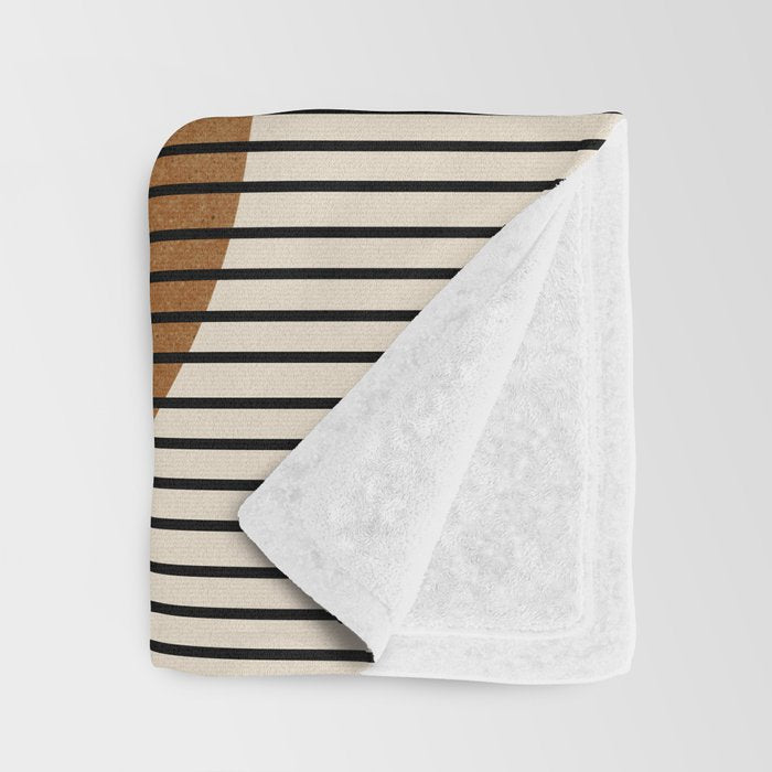 Abstraction_SUNSHINE_BALANCE_YINYANG_LINE_POP_ART_0630A Throw Blanket Gallery Image 3