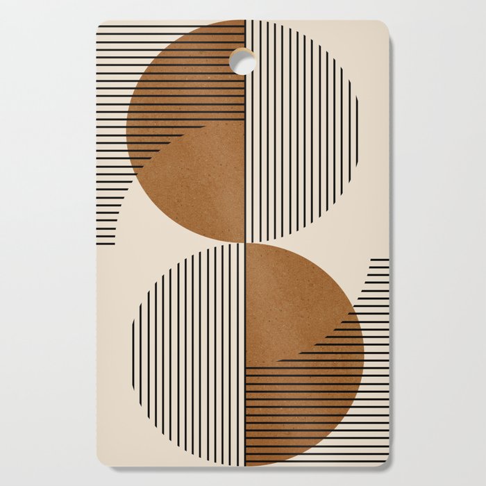 Abstraction_SUNSHINE_BALANCE_YINYANG_LINE_POP_ART_0630A Cutting Board Gallery Image 1