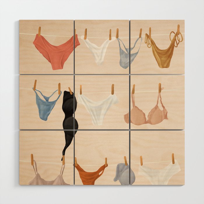 Underwear  Wood Wall Art Gallery Image 1