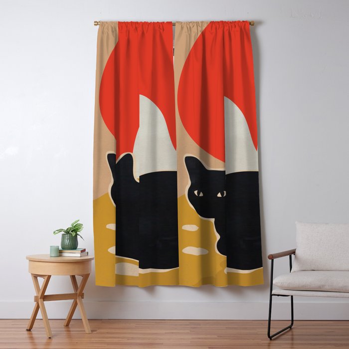 Cat Window Curtain Gallery Image 1