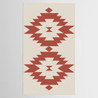 Southwestern Minimalism - Red Neutral Beige Tablecloth Gallery Image 2