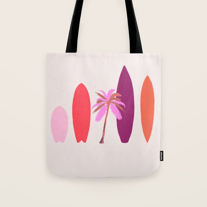 tropical surf Tote Bag Gallery Image 1