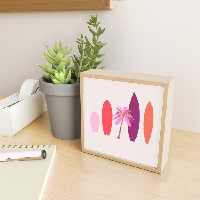 tropical surf Mini Art Print Gallery Image 2