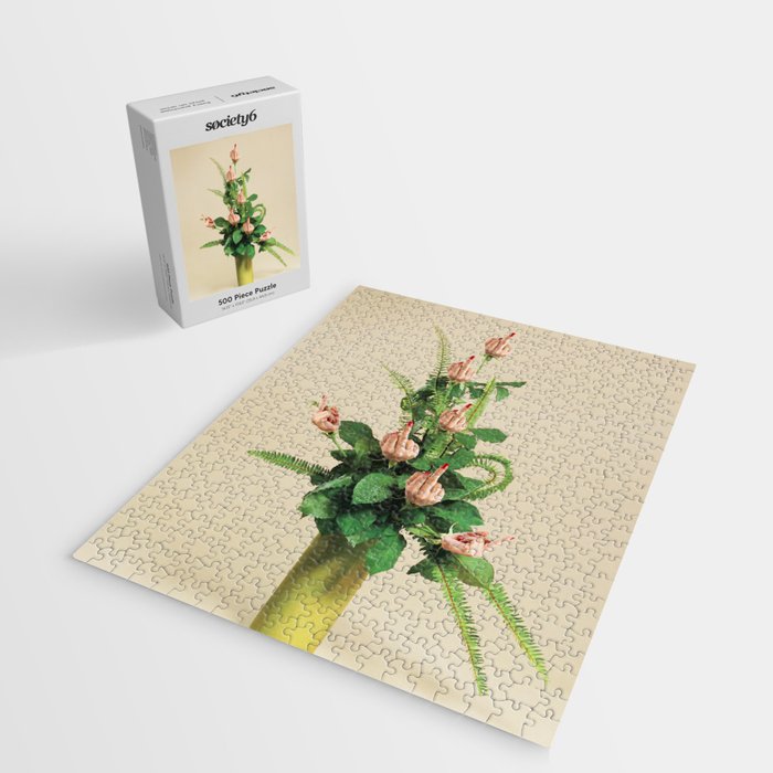 F U Bouquet - Rude Plant / Middle finger Jigsaw Puzzle Gallery Image 2