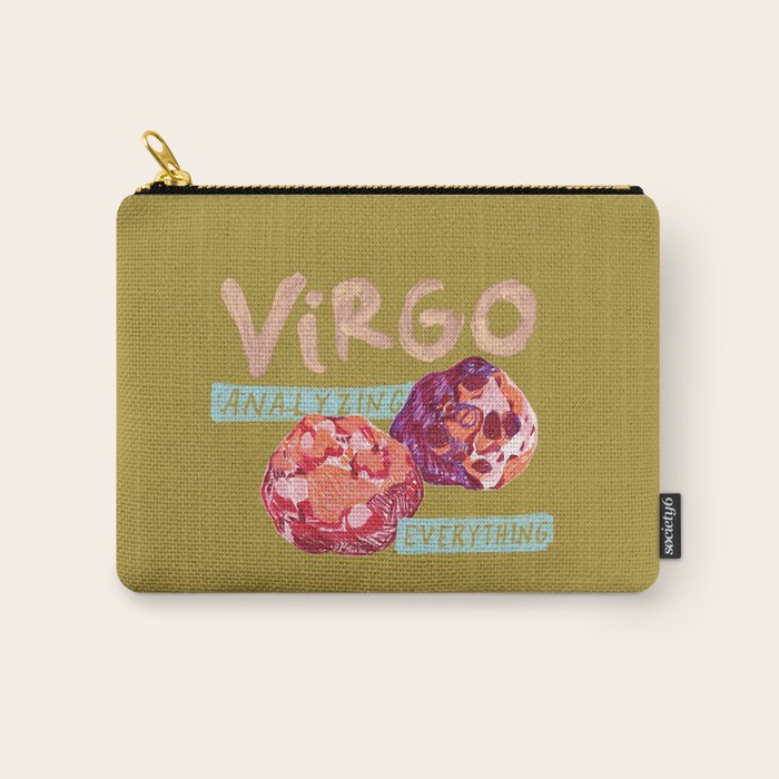 Virgo Perfection in Mustard Yellow | Zodiac Series Carry All Pouch Gallery Image 1