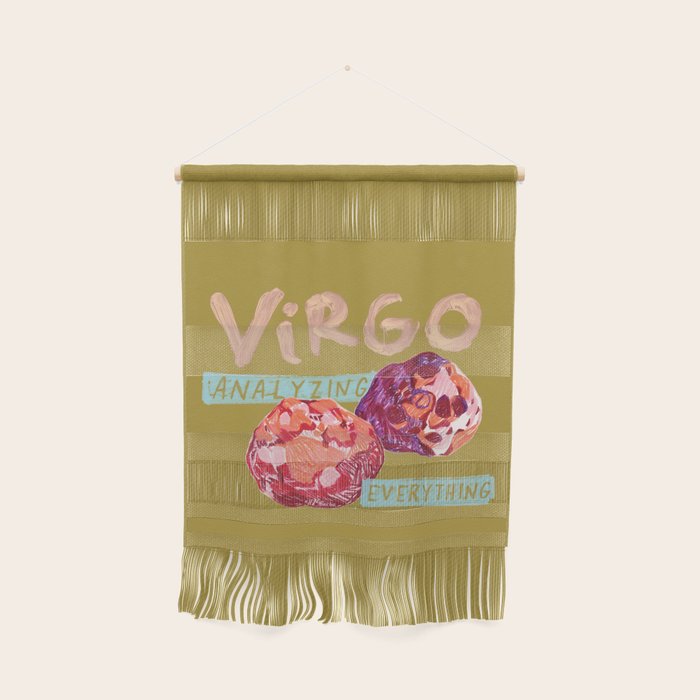 Virgo Perfection in Mustard Yellow | Zodiac Series Wall Hanging Gallery Image 1