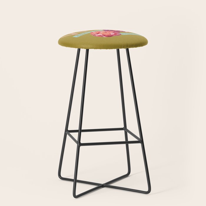 Virgo Perfection in Mustard Yellow | Zodiac Series Stool Gallery Image 1