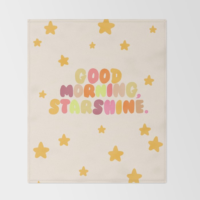 Good Morning, Starshine Throw Blanket Gallery Image 2