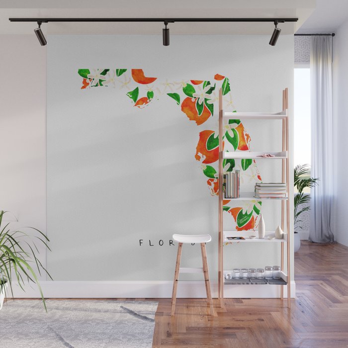 Florida State Flower - Orange Blossoms Wall Mural Gallery Image 1