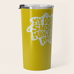 My Dogs Snore Makes Me Happy in Green Travel Mug Gallery Image 3