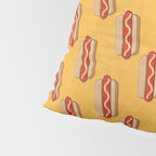 FAST FOOD / Hot Dog - pattern Pillow Sham Gallery Image 4
