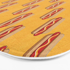 FAST FOOD / Hot Dog - pattern Bath Mat Gallery Image 3