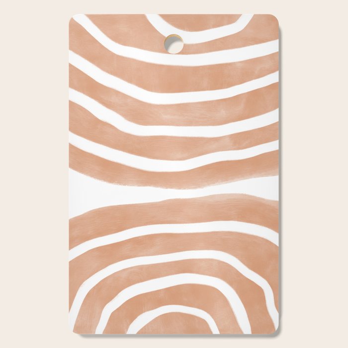 Mid-Century Line Modern Art # 65 Cutting Board Gallery Image 1