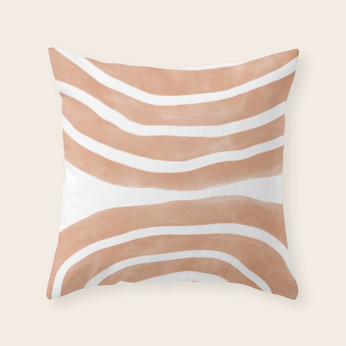 Mid-Century Line Modern Art # 65 Throw Pillow Gallery Image 6