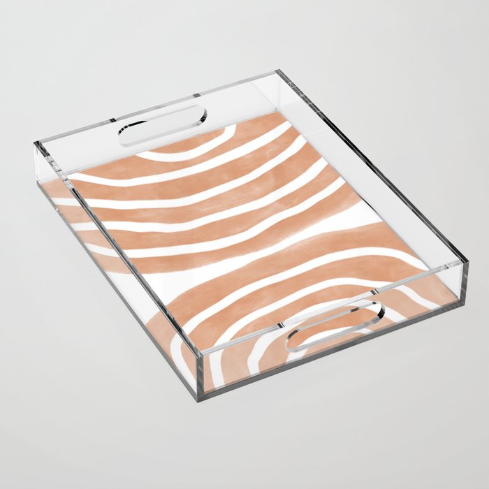 Mid-Century Line Modern Art # 65 Acrylic Tray Gallery Image 1