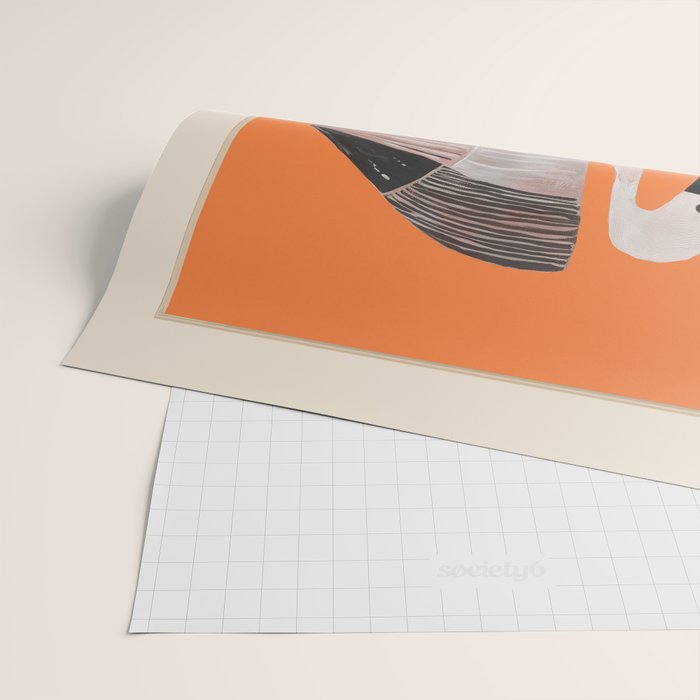 Tangerine Flamingos Wrapping Paper Gallery Image 2