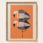 Tangerine Flamingos Serving Tray Gallery Image 1
