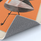 Tangerine Flamingos Rug Gallery Image 4
