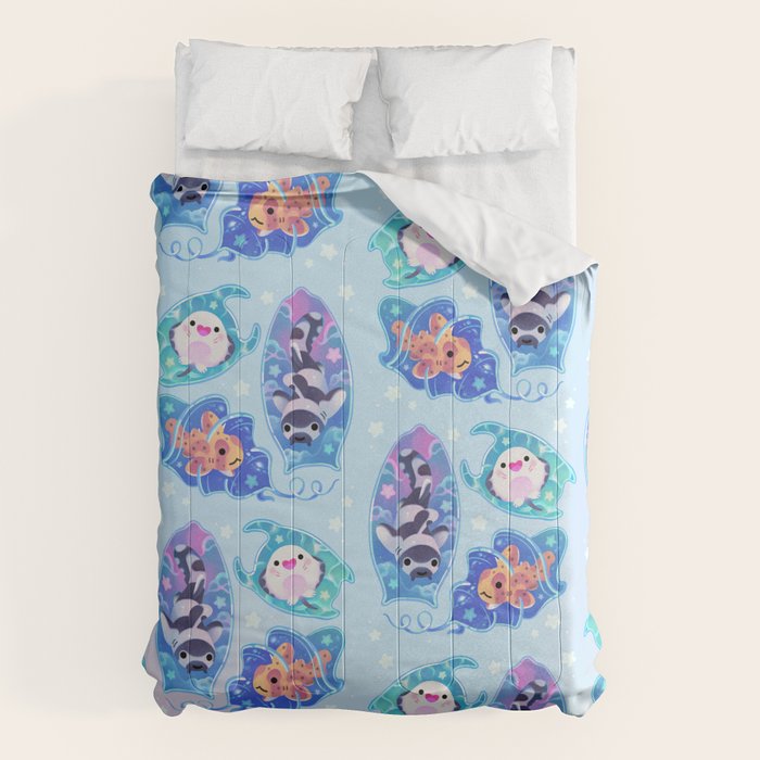 Mermaid's purse (shark egg) Comforter Gallery Image 1
