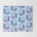 Mermaid's purse (shark egg) Throw Blanket Gallery Image 2