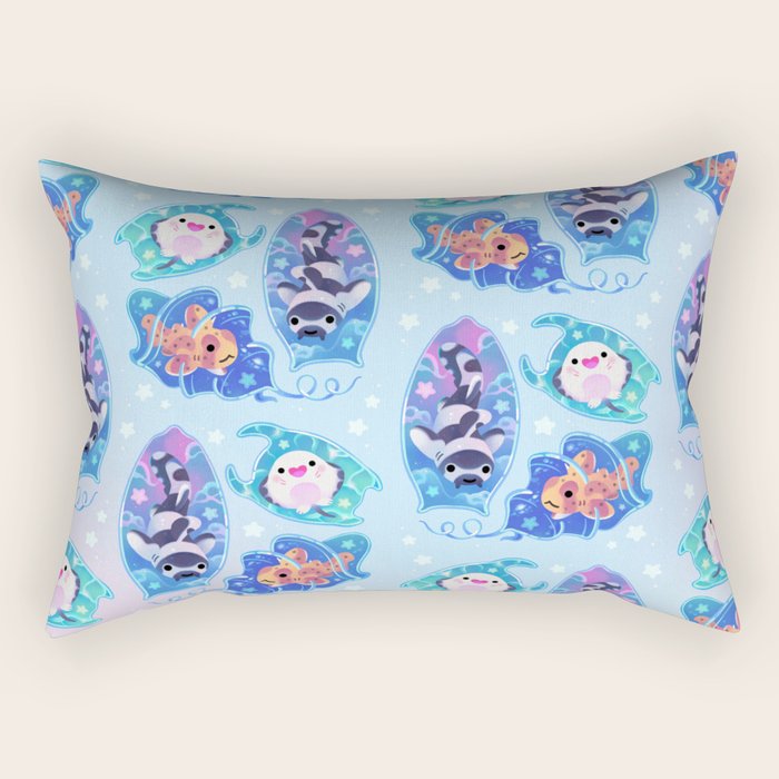 Mermaid's purse (shark egg) Rectangular Pillow Gallery Image 2