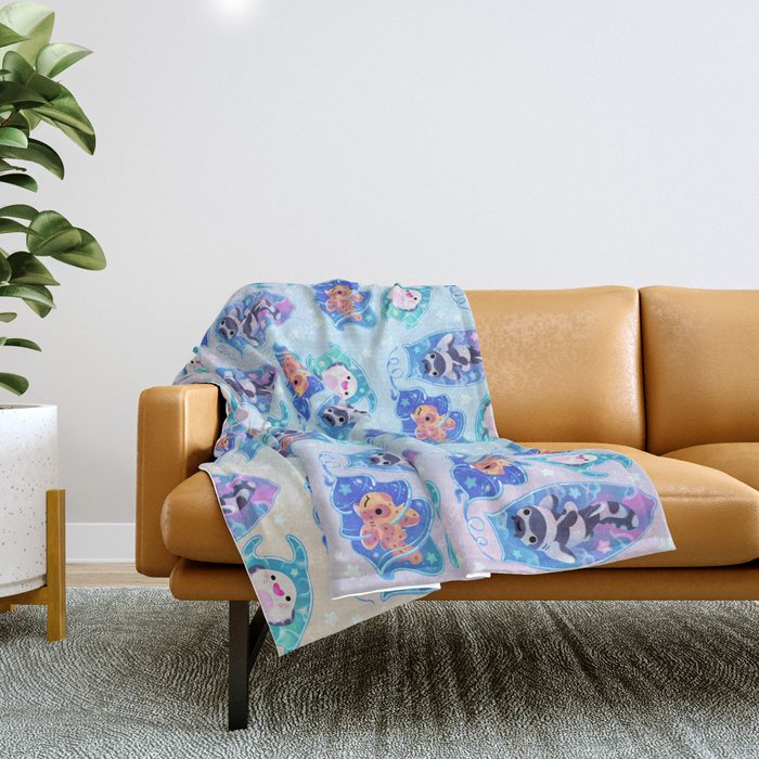 Mermaid'S Purse (Shark Egg) Throw Blanket