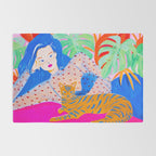 Relaxing with Cat Rug Gallery Image 2