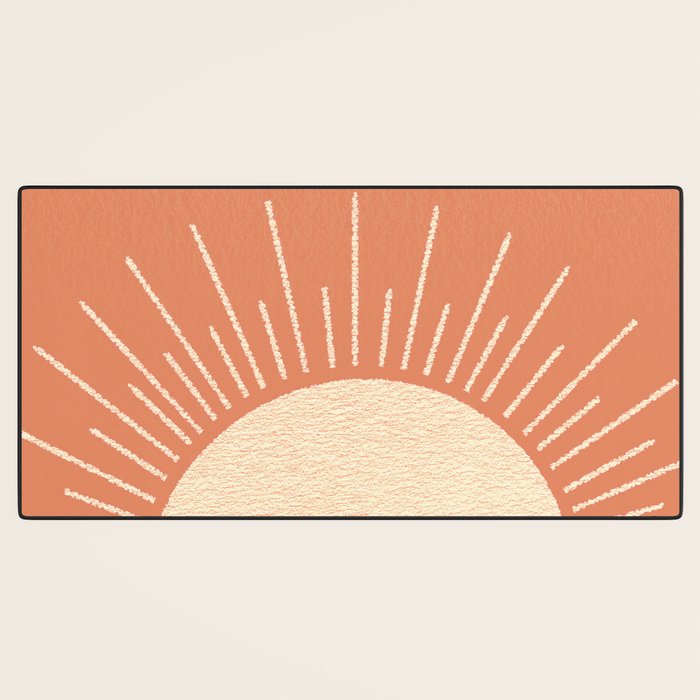 Sunrise pink Desk Mat Gallery Image 3
