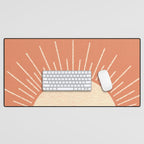 Sunrise pink Desk Mat Gallery Image 1
