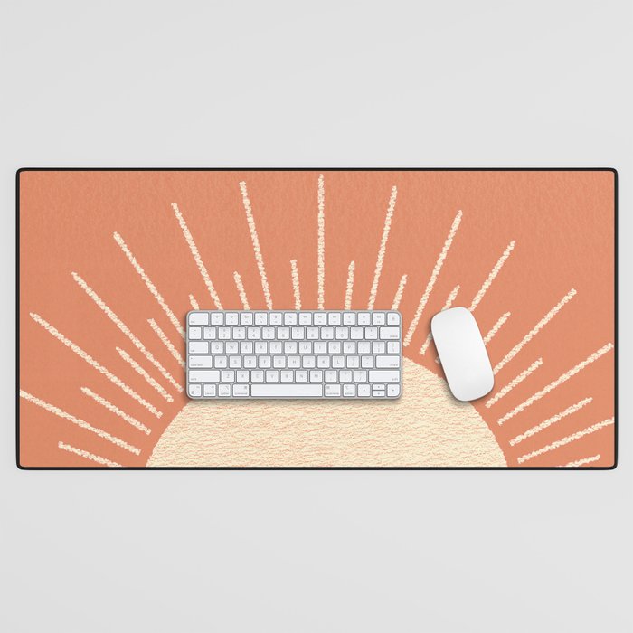 Sunrise pink Desk Mat Gallery Image 1