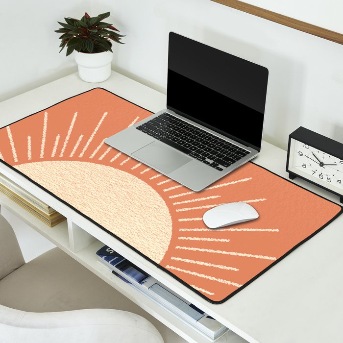 Sunrise pink Desk Mat Gallery Image 2