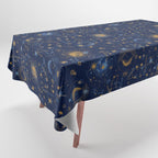 Dark blue zodiac abstract YB Tablecloth Gallery Image 1