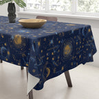 Dark blue zodiac abstract YB Tablecloth Gallery Image 3