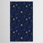 Dark blue zodiac abstract YB Tablecloth Gallery Image 2