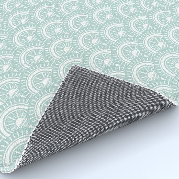 Surfside Deco . Aqua Rug Gallery Image 4