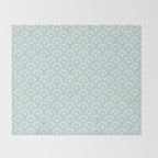 Surfside Deco . Aqua Throw Blanket Gallery Image 2
