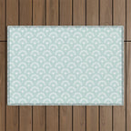 Surfside Deco . Aqua Outdoor Rug Gallery Image 1
