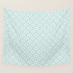 Surfside Deco . Aqua Wall Tapestry Gallery Image 4
