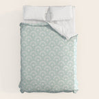 Surfside Deco . Aqua Duvet Cover Gallery Image 6