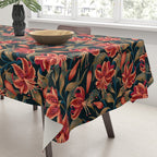 Tiger Lily - Orange Green Tablecloth Gallery Image 3