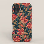 Tiger Lily - Orange Green iPhone Case Gallery Image 1