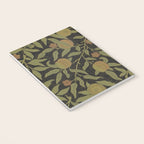 William Morris Vintage Fruit Golden Black Claret Pattern Notebook Gallery Image 3