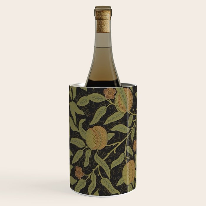 William Morris Vintage Fruit Golden Black Claret Pattern Wine Chiller Gallery Image 2