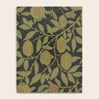 William Morris Vintage Fruit Golden Black Claret Pattern Notebook Gallery Image 4