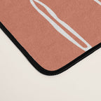 Boho, Raindrops Pattern in Terracotta Desk Mat Gallery Image 4
