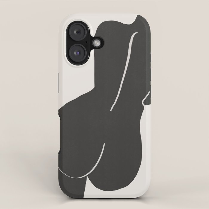 Nude in yellow black var iPhone Case Gallery Image 1