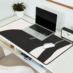 Nude in yellow black var Desk Mat Gallery Image 2