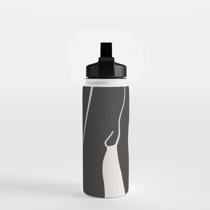 Nude in yellow black var Water Bottle Gallery Image 2
