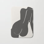Nude in yellow black var Bath Mat Gallery Image 1