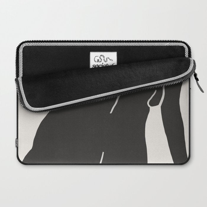 Nude in yellow black var Laptop Sleeve Gallery Image 2